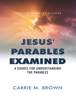 cover image of Jesus' Parables Examined